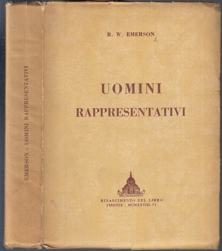 LH- UOMINI RAPPRESENTATIVI - EMERSON - RINASCIMENTO DEL LIBRO --- 1928 -- XFS138