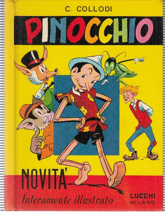 LB- PINOCCHIO ILLUSTRATO A FUMETTI A COLORI -- LUCCHI --- 1965 - B-  RGZ COPIA B