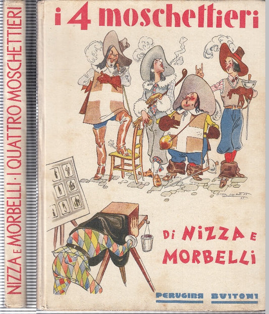 LB- I 4 MOSCHETTIERI BIOLETTO- NIZZA E MORBELI- BUITONI PERUGINA--- 1936- C- RGZ