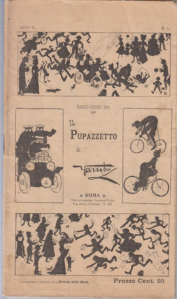 LB- IL PUPAZZETTO di YAMBO -- SUPPLEMENTO RIVISTA MODA N.5 --- 1901- S- RGZ
