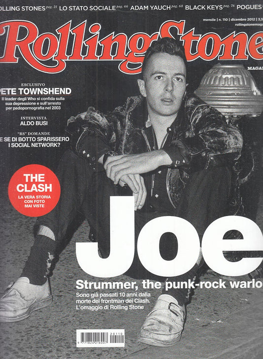 LR- RIVISTA MAGAZINE ROLLING STONE N.110 PETE TOWNSHEND ----- 2012 - B - YFS999