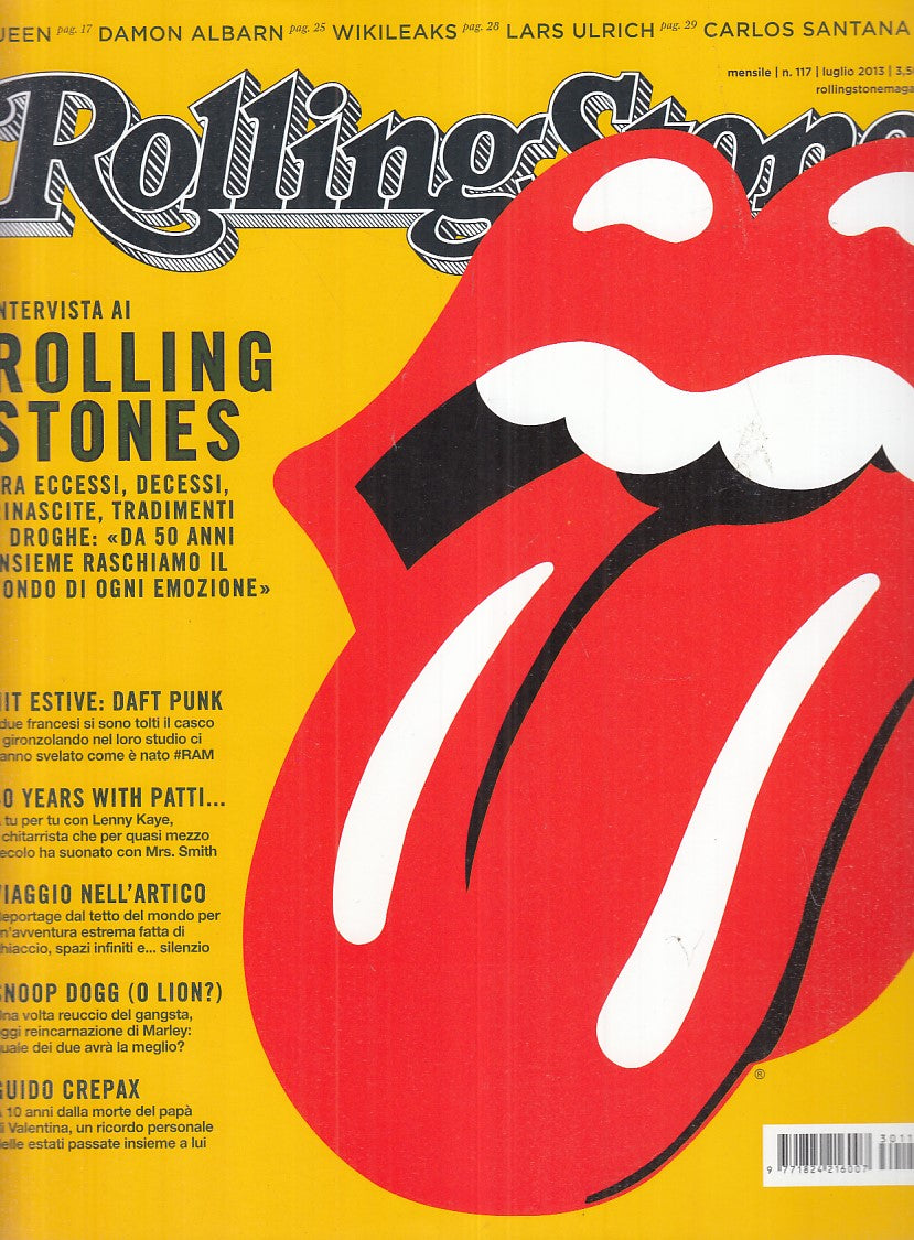 LR- RIVISTA MAGAZINE ROLLING STONE N.117 DAFT PUNK QUEEN ----- 2013 - B - YFS999