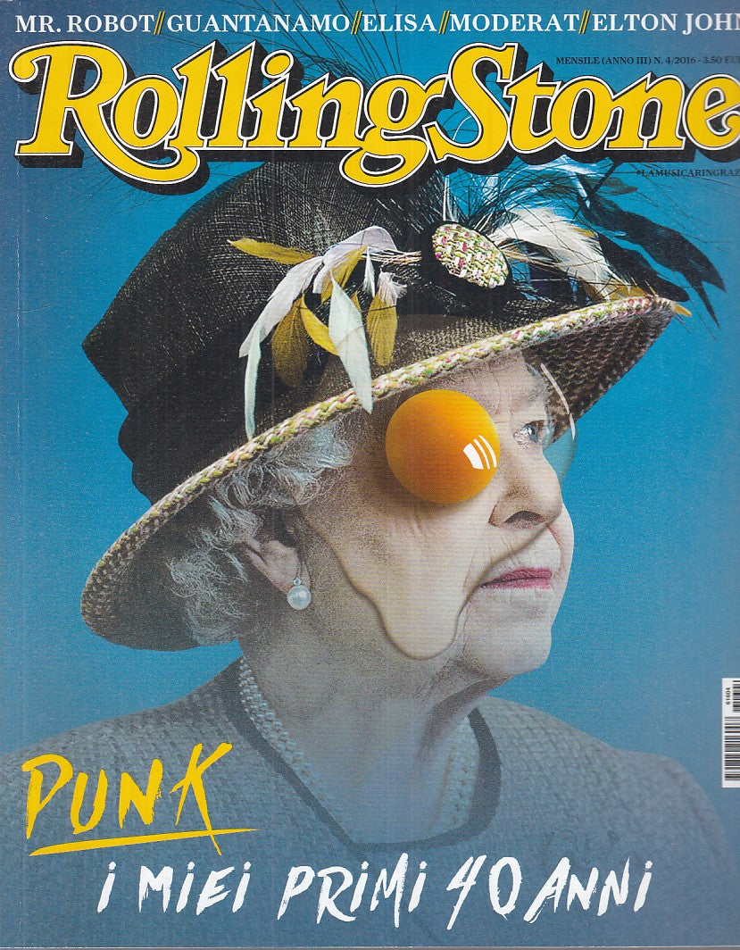 LR- RIVISTA MAGAZINE ROLLING STONE N.4 MR. ROBOT MODERAT ----- 2016 - B - YFS999