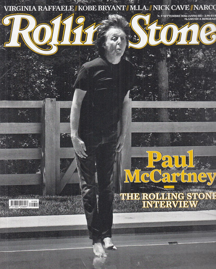 LR- RIVISTA MAGAZINE ROLLING STONE N.9 PAUL MCCARTNEY ----- 2016 - B - YFS999