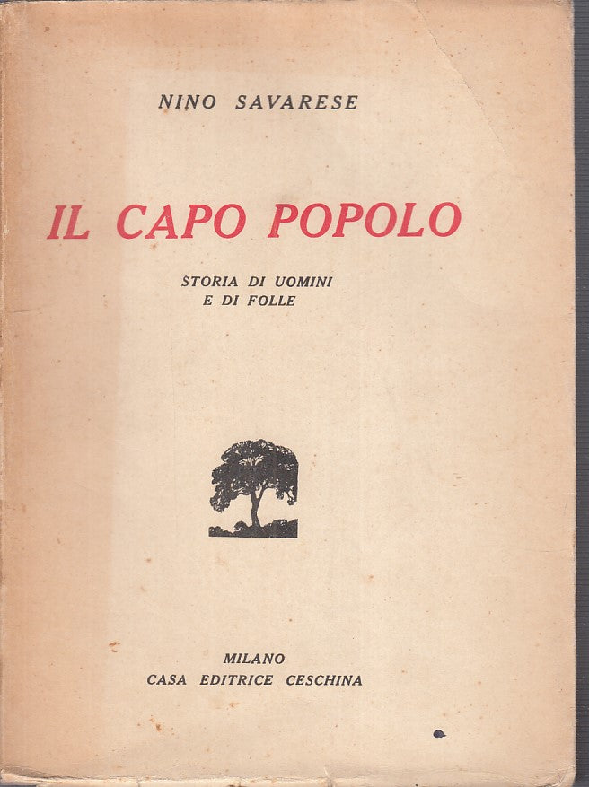 LS- IL CAPO POPOLO STORIA DI UOMINI - SAVARESE - CESCHINA --- 1640 - B - YFS157