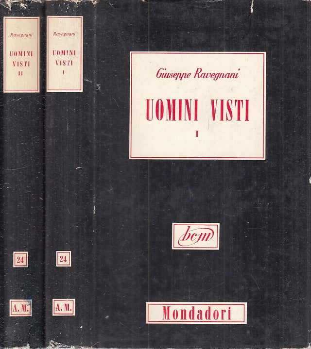 LS- UOMINI VISTI 2 VOLL. - RAVEGNANI - MONDADORI -- 1a ED. - 1955 - CS - YFS186