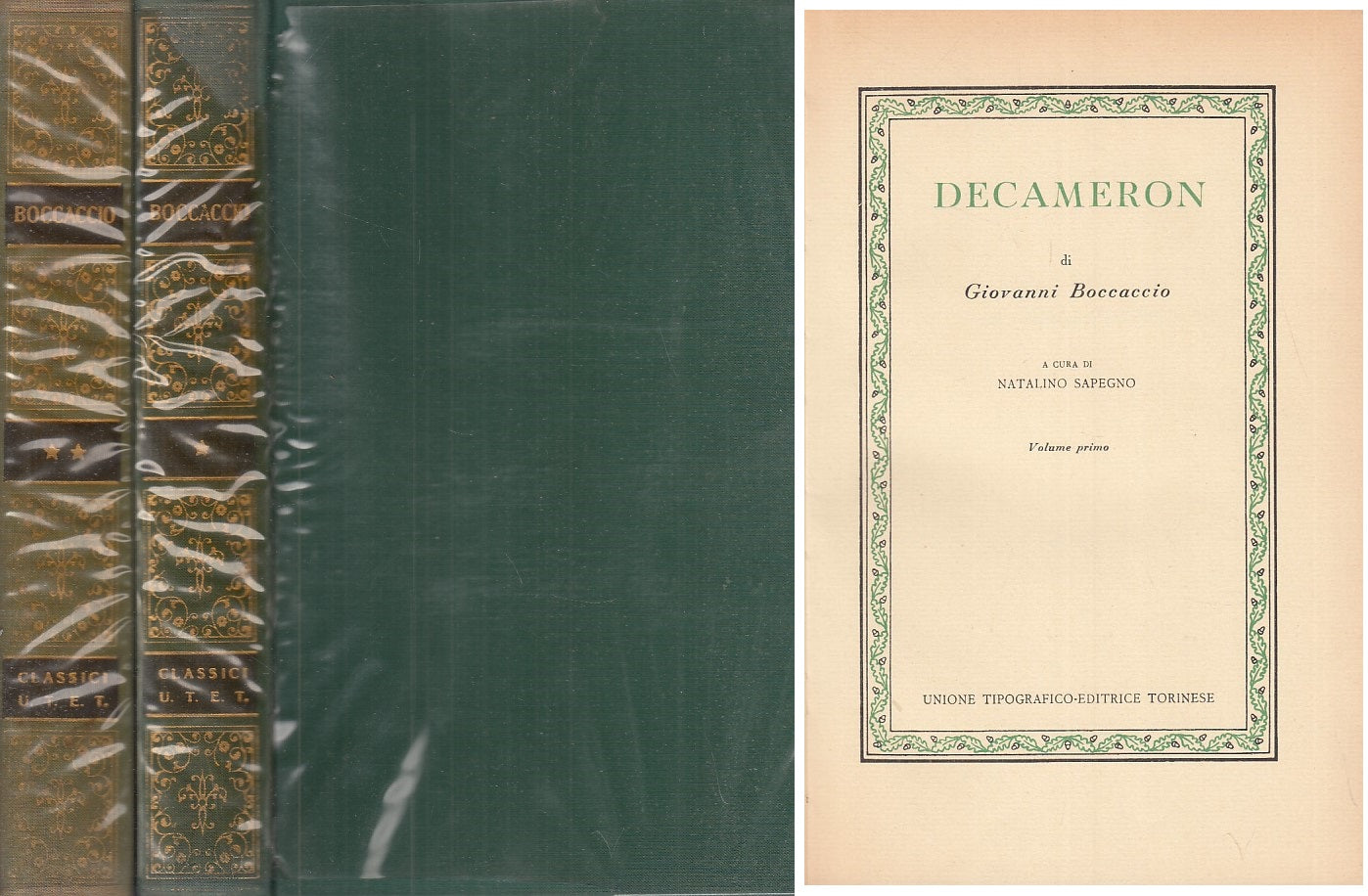 LN- DECAMERON 2 VOLUMI - BOCCACCIO - UTET --- 1956 - CS - YFS332