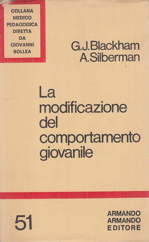 LS- LA MODIFICAZIONE DEL COMPORTAMENTO GIOVANILE -- ARMANDO --- 1974 - B - YFS40