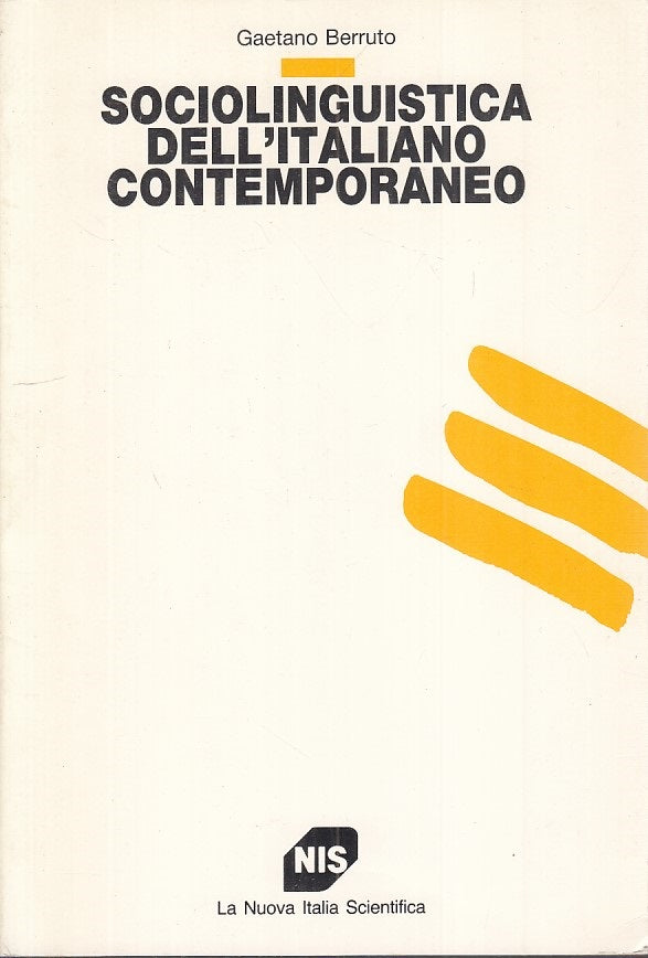 LS- SOCIOLINGUISTICA DELL'ITALIANO CONTEMPORANEO - BERRUTO - NIS ---- B - YFS588