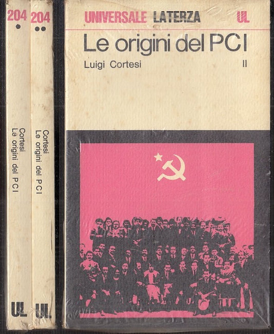LS- LE ORIGINI DEL PCI 2 VOLUMI BLISTERATI - LUIGI CORTESI - LATERZA --- 1978- B- XFS