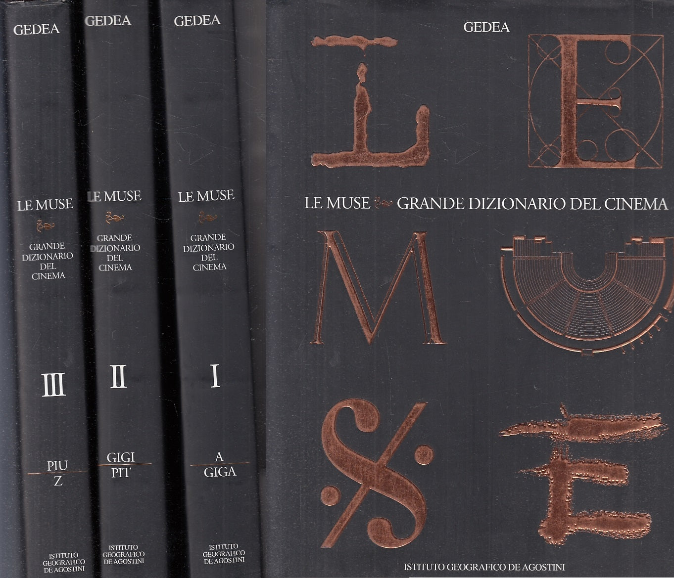 LT- LE MUSE GRANDE DIZIONARIO DEL CINEMA 3 VOLUMI COMPLETO -- GEDEA--- 2005- CS- ZFS