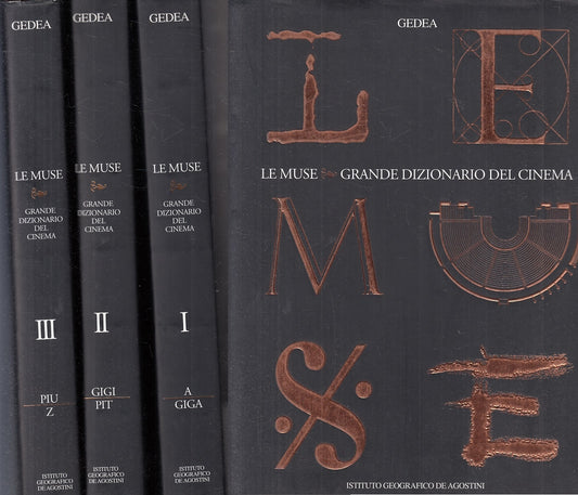 LT- LE MUSE GRANDE DIZIONARIO DEL CINEMA 3 VOLUMI COMPLETO -- GEDEA--- 2005- CS- ZFS
