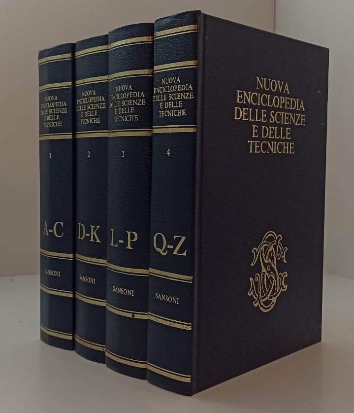 LZ- NUOVA ENCICLOPEDIA SCIENZE ETECNICHE 4 VOLUMI -- SANSONI --- 1974- C- YFS901