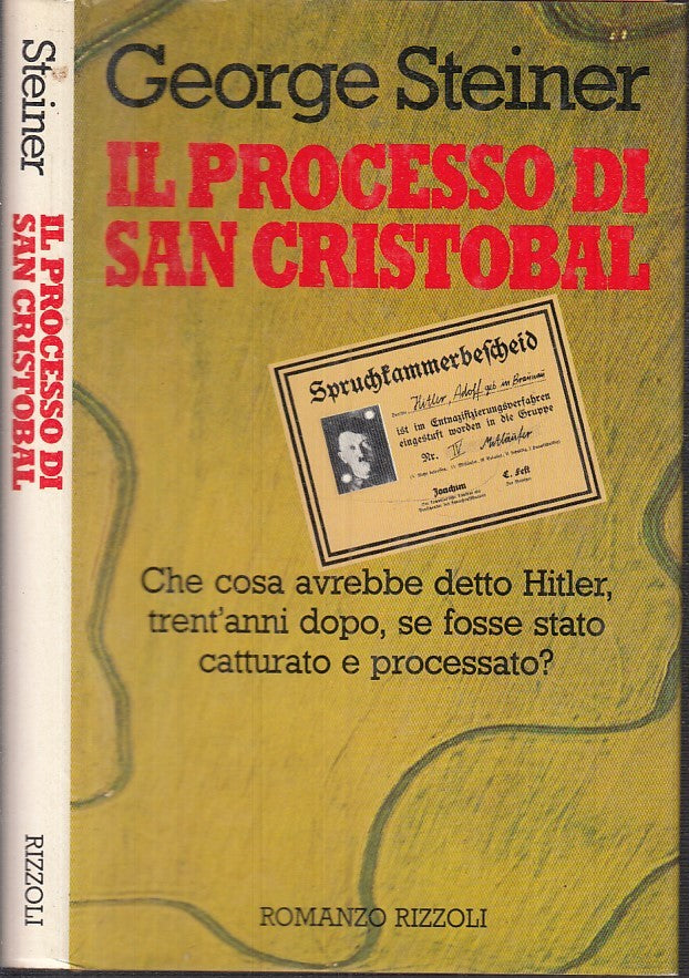 LS- IL PROCESSO DI SAN CRISTOBAL - STEINER- RIZZOLI- LA SCALA-- 1982- CS- XFS125