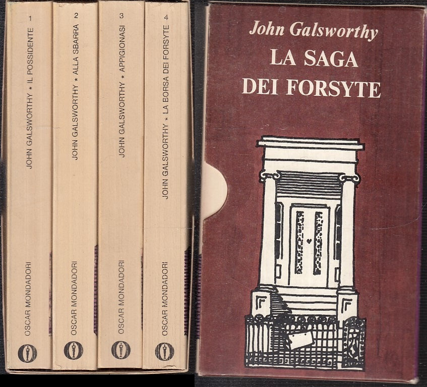 LN- LA SAGA DEI FORSYTE 4 VOLUMI - GALSWORTY - MONDADORI - OSCAR -- 1970- B- XFS