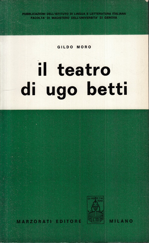 LS- IL TEATRO DI UGO BETTI - GILDO MORO - MARZORATI --- 1973 - B - YFS34
