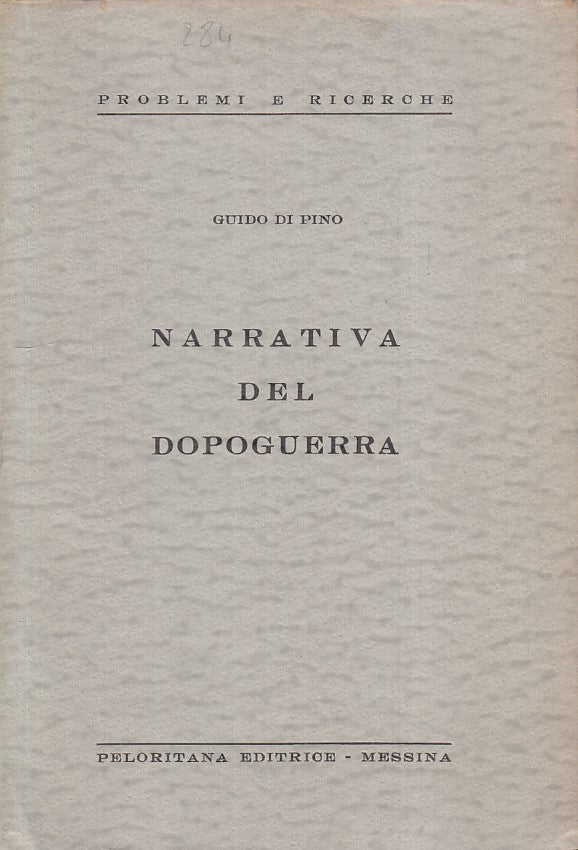 LS- NARRATIVA DEL DOPOGUERRA - GUIDO DI PINO - MESSINA --- 1963 - B - YFS85