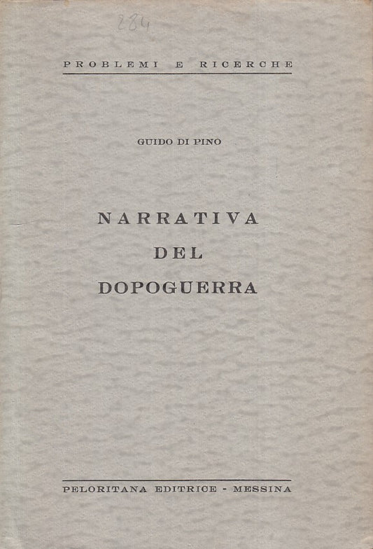 LS- NARRATIVA DEL DOPOGUERRA - GUIDO DI PINO - MESSINA --- 1963 - B - YFS85