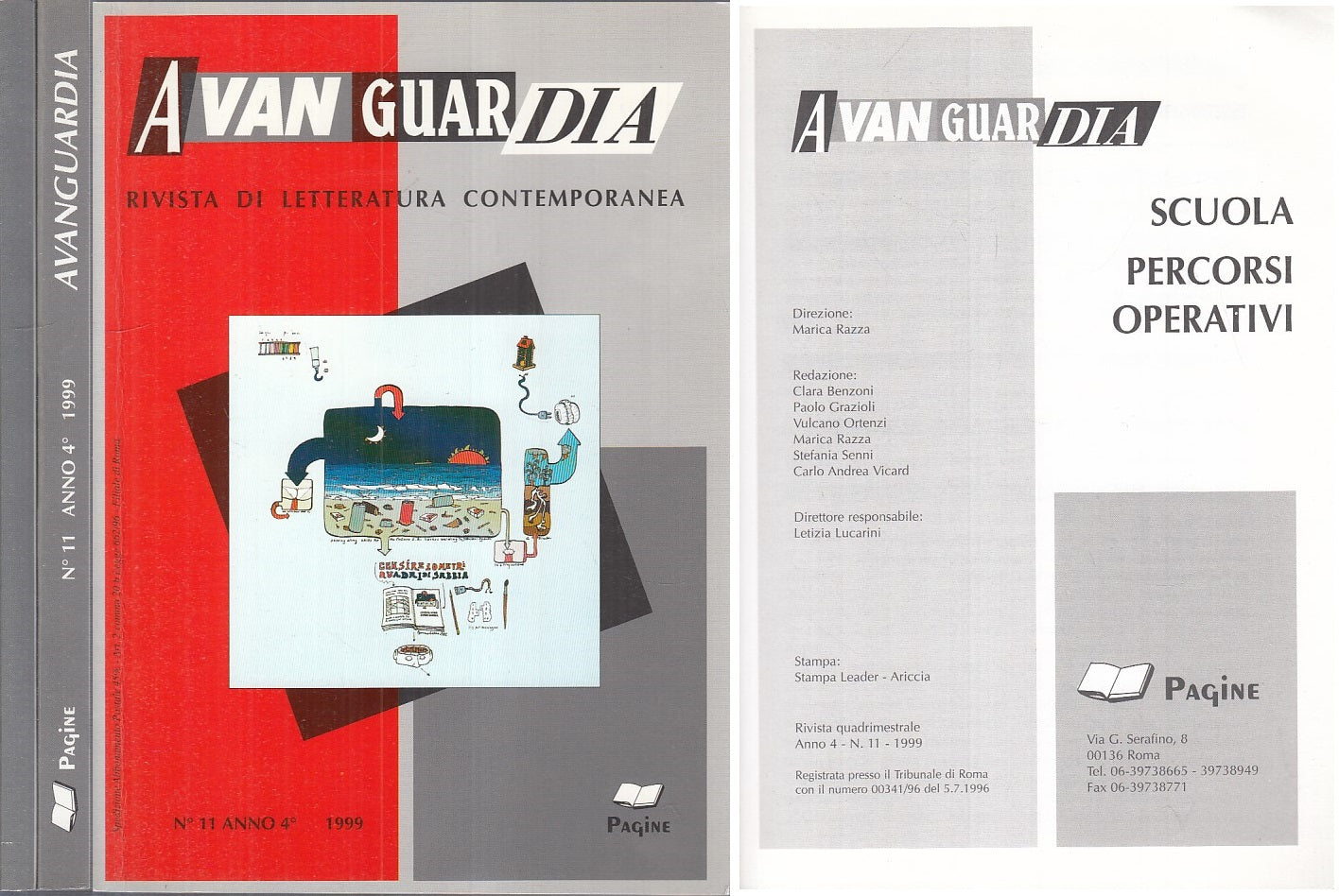 LS- AVANGUARDIA LETTURA CONTEMPORANEA N.11 2 VOLL. -- PAGINE--- 1999 - B - YFS35