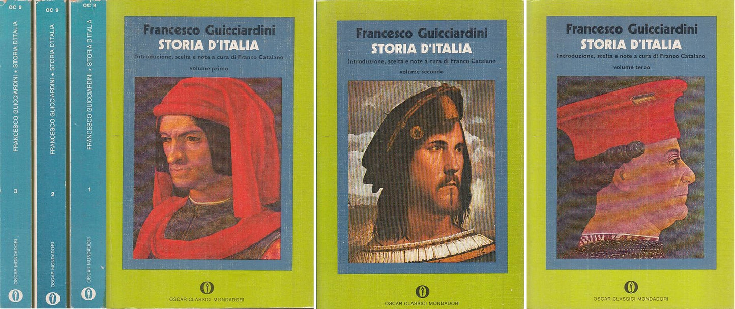 LS- STORIA D'ITALIA 3 VOLL. - GUICCIARDINI - MONDADORI --- 1975 - B - YFS198