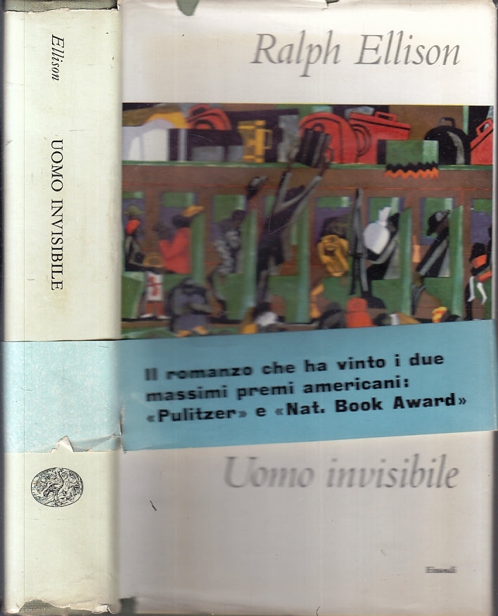 UOMO INVISIBILE FASCETTA - RALPH ELLISON - EINAUDI -- 1a ED. - 1956- CS- XFS