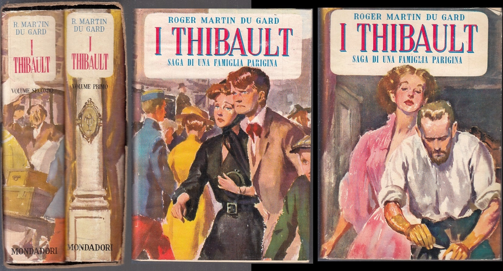 LN- I THIBAULT 2 VOLUMI - MARTIN DU GARD - MONDADORI  OMNIBUS-- 1951- CS- XFS122