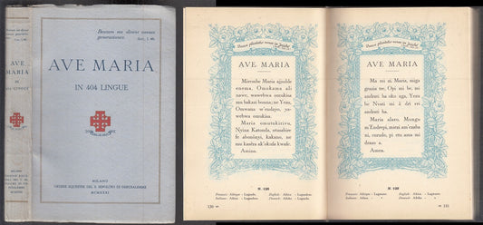 LD- AVE MARIA IN 404 LINGUE -- ORDINE EQUESTRE S. SEPOLCRO ---- 1931 - B- XFS122