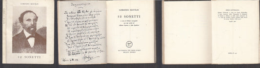 LN- 12 SONETTI - LORENZO MAVILIS - PESCE D'ORO - SCHEIWILLER -- 1960 - B- XFS122