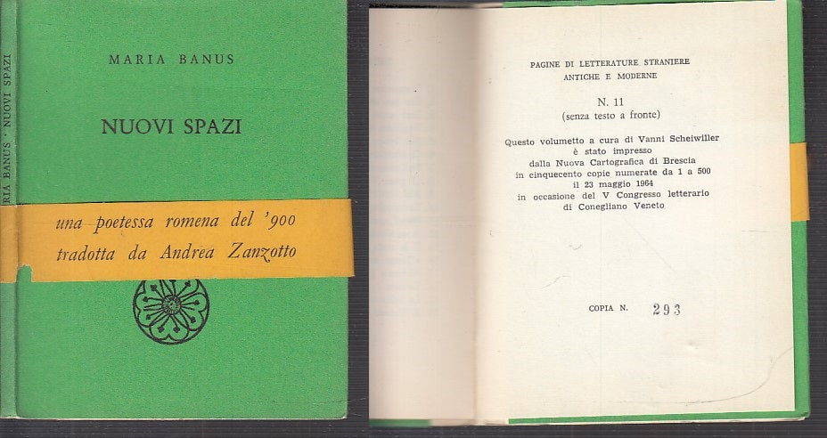 LN- NUOVI SPAZI- MARIA BANUS- INSEGNA PESCE D'ORO- SCHEIWILLER-- 1964- B- XFS122