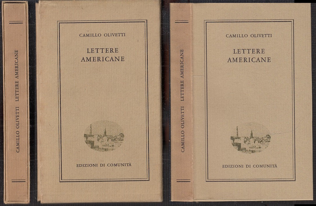 LN- LETTERE AMERICANE - CAMILLO OLIVETTI - EDIZIONI COMUNITA'--- 1968- B- XFS121
