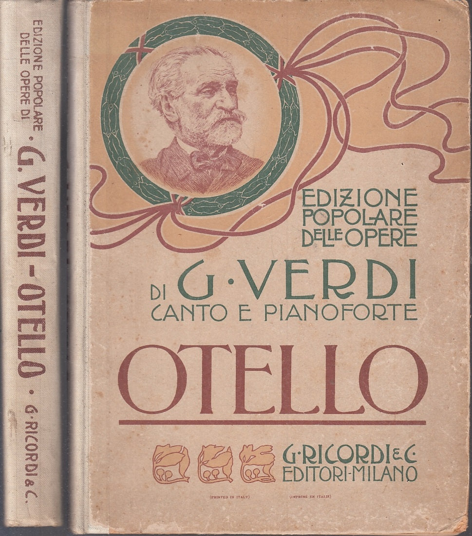 LT- OTELLO  CANTO E PIANOFORTE - GIUSEPPE VERDI - RICORDI - ED. POPOLARE- C- WPR