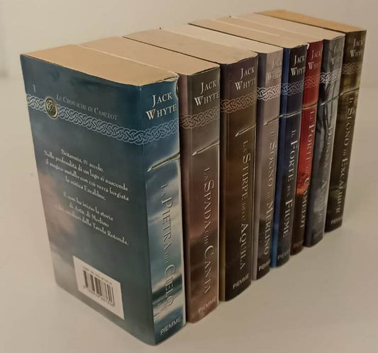 LF- LE CRONACHE DI CAMELOT 8 VOLUMI CICLO COMPLETO- JACK WHYTE- PIEMME- 2005- BS- YFS