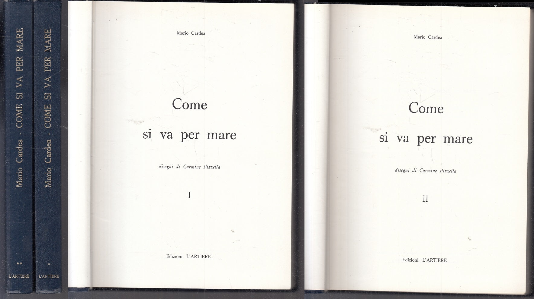 LZ- COME SI VA PER MARE 2 VOLUMI - MARIO CARDEA  - L'ARTIERE --- 1965- C- XFS143