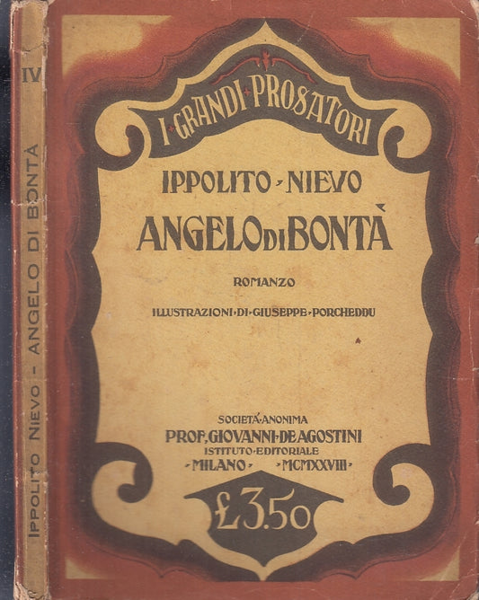 LN- ANGELO DI BONTA' - IPPOLITO NIEVO -- GRANDI PROSATORI -- 1928 - B - XFS85