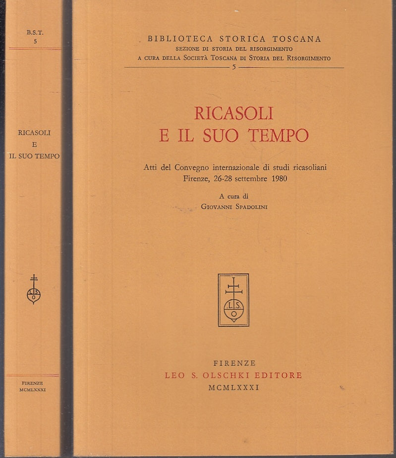 LS- RICASOLI E IL SUO TEMPO- OLSCHKI- BIBLIOTECA STORICA TOSCANA- 1981- B-XFS119