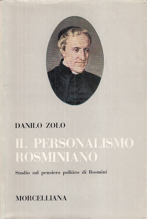 LS- IL PERSONALISMO ROSMINIANO - ZOLO - MORCELLIANA --- 1963 - BS - YTS15