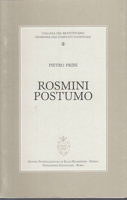 LS- ROSMINI POSTUMO - PIETRO PRINI - ROMA STRESA ---- B - YTS432