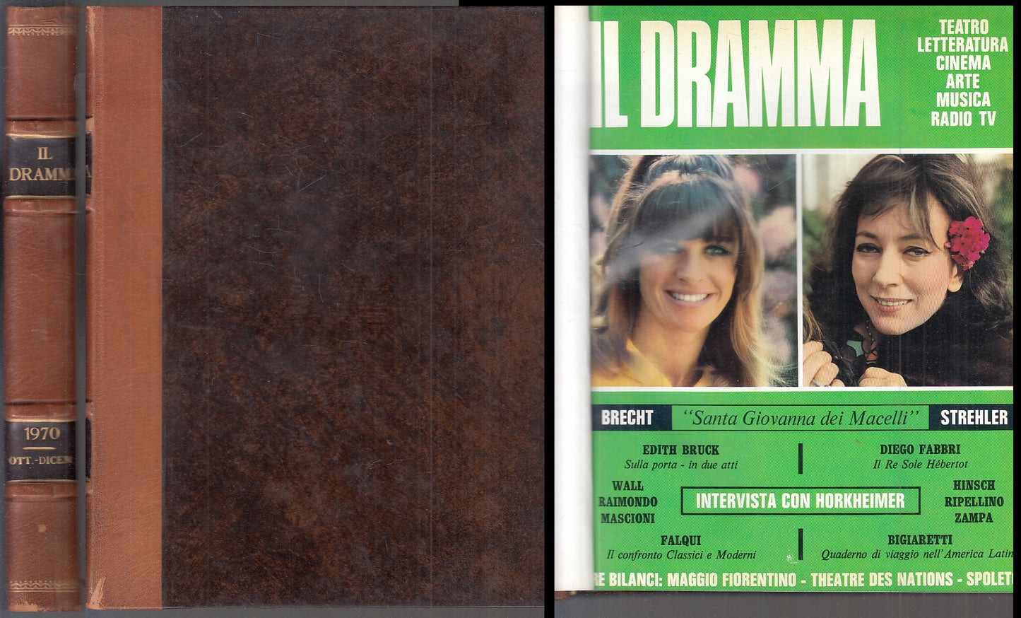 LT- VOLUME RILEGATO RIVISTA IL DRAMMA LUGLIO/SETTEMBRE 1970 - ILTE - C- YFS940