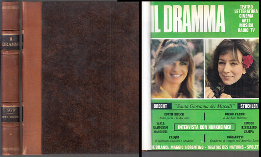 LT- VOLUME RILEGATO RIVISTA IL DRAMMA LUGLIO/SETTEMBRE 1970 - ILTE - C- YFS940