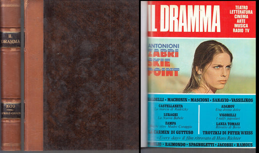 LT- VOLUME RILEGATO RIVISTA IL DRAMMA APRILE/GIUGNO 1970 - ILTE - C- YFS940