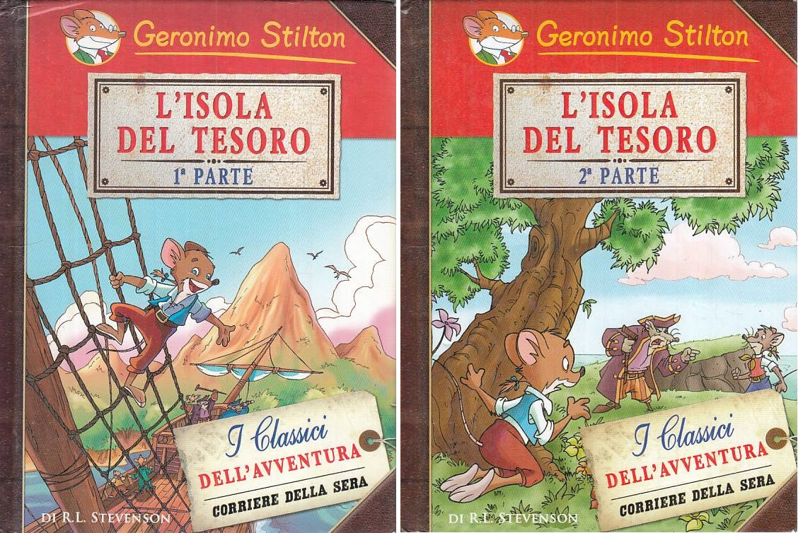LN- STILTON ISOLA TESORO 2 VOLL.- STEVENSON - PIEMME CORRIERE --- 2006 - C - RGZ