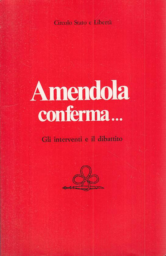 LS- AMENDOLA CONFERMA INTERVENTI DIBATTITO-- STATO LIBERTA'--- 1980 - B - YTS390