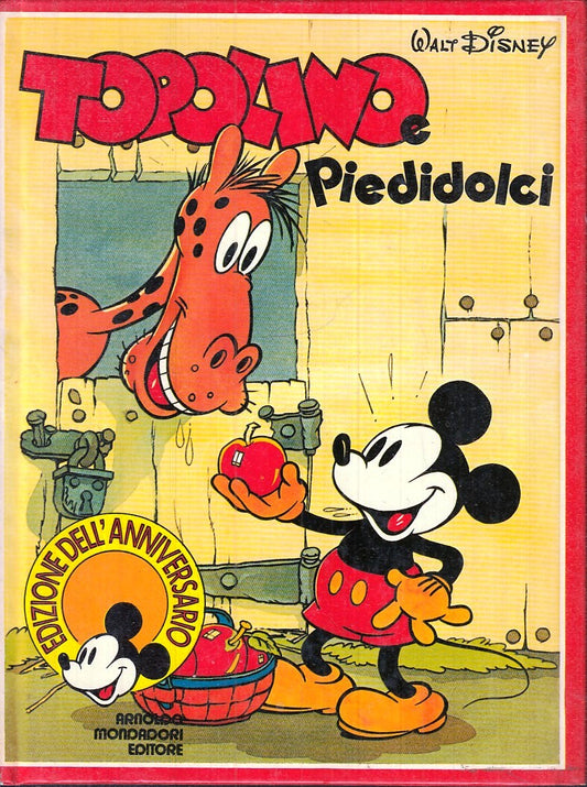 LB- TOPOLINO E PIEDIDOLCI EDIZIONE DELL'ANNIVERSARIO - MONDADORI - 1978- C - TNX