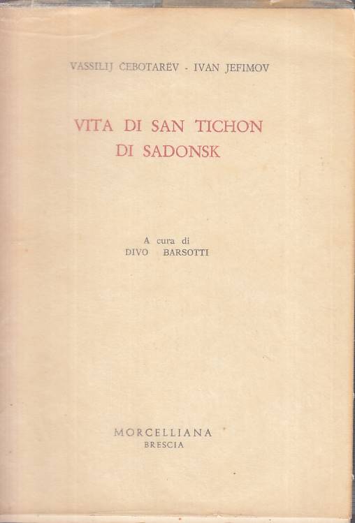 LS- VITA DI SAN TICHON DI SANDONSK -- MORCELLIANA --- 1963 - BS - YFS396