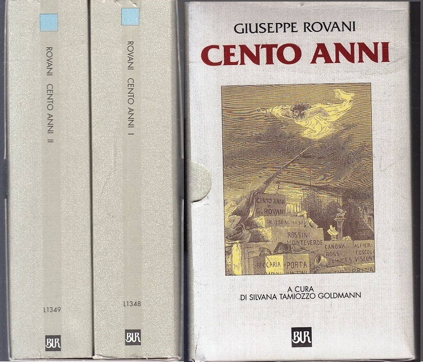 LN- CENTO ANNI COFANETTO 2 VOLUMI- GIUSEPPE ROVANI- RIZZOLI- BUR-- 2001- B- XFS