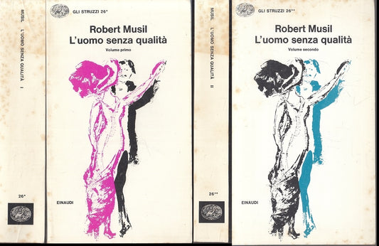 LN- L'UOMO SENZA QUALITA' 2 VOLUMI- ROBERT MUSIL- EINAUDI- STRUZZI-- 1992- B- XFS