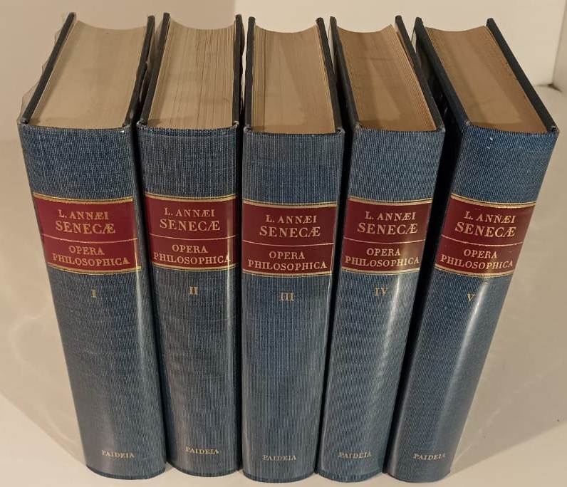 LS- OPERA PHILOSOPHICA 5 VOLUMI ANASTATICA - SENECA - PAIDEIA - 1972 - CS - XFS