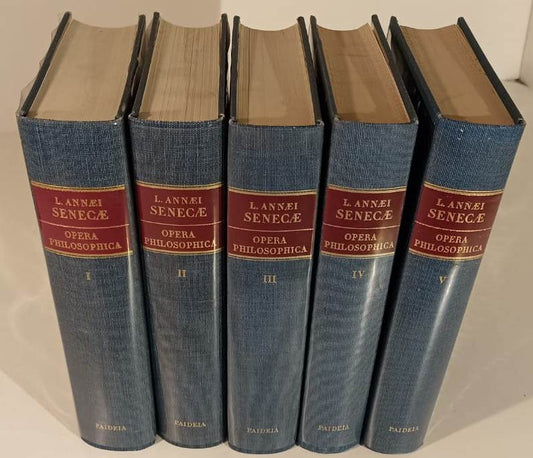 LS- OPERA PHILOSOPHICA 5 VOLUMI ANASTATICA - SENECA - PAIDEIA - 1972 - CS - XFS