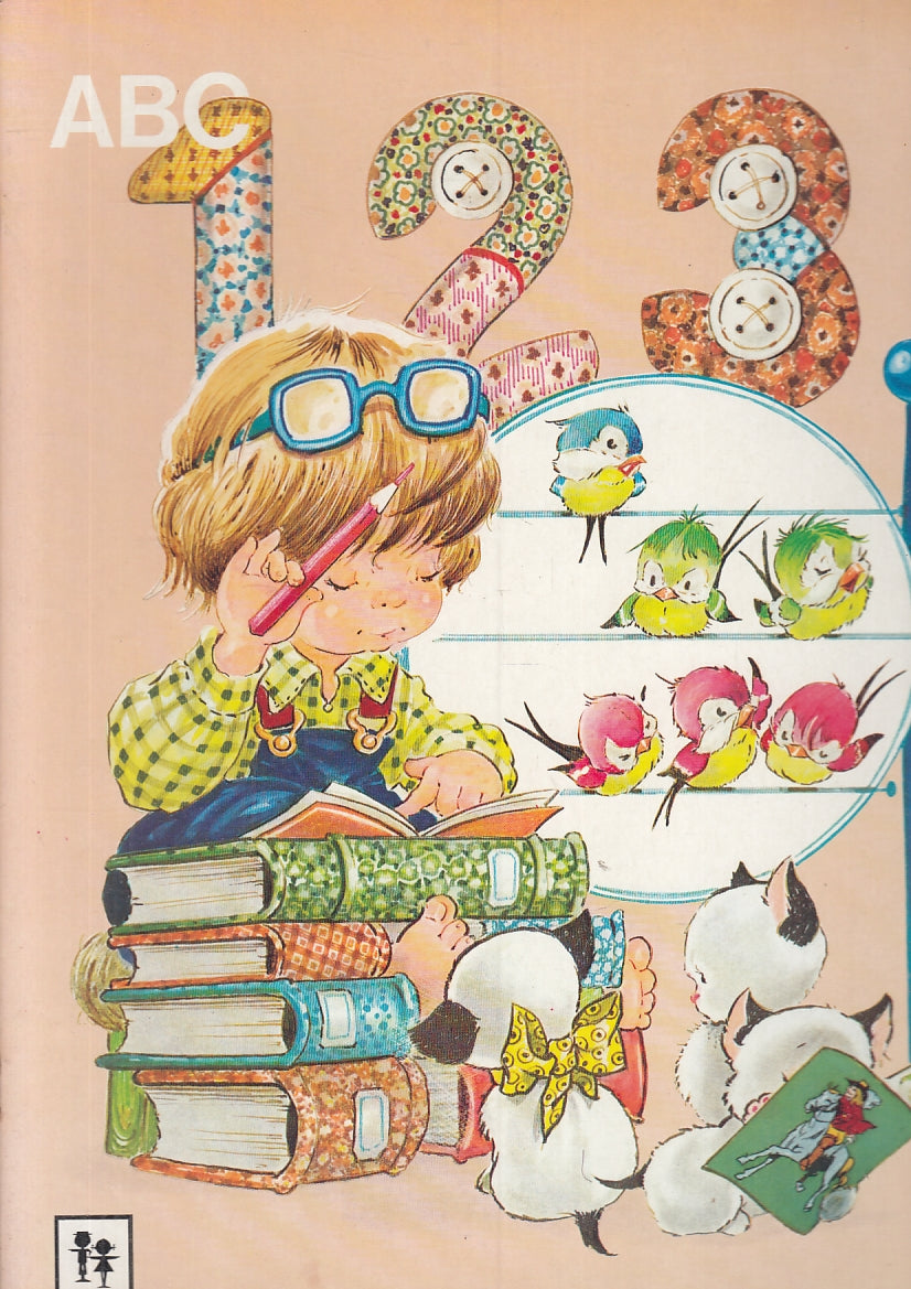 LB-  123 + ABC 2 VOLUMI PER BAMBINI ILLUSTRATO - MATAL- EDIBIMBI--- 1982- S- RGZ