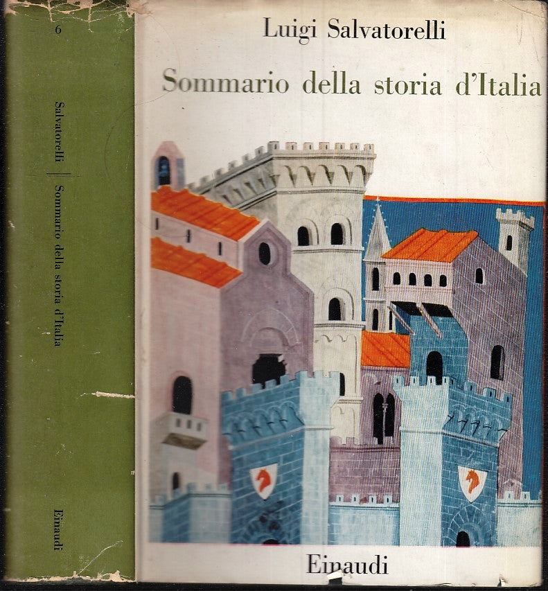 LS- SOMMARIO DELLA STORIA D'ITALIA- LUIGI SALVATORELLI- EINAUDI--- 1955- CS- XTS